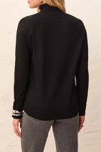 Load image into Gallery viewer, Light Knit Turtleneck Sweater - Black (Tribal)
