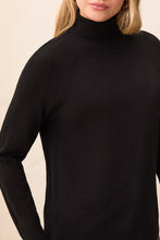 Load image into Gallery viewer, Light Knit Turtleneck Sweater - Black (Tribal)
