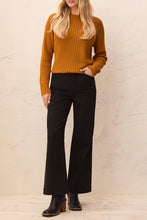 Load image into Gallery viewer, Fly Front 5 Pocket Pant - Black (Tribal)
