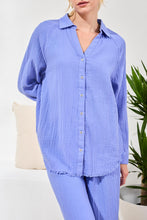 Load image into Gallery viewer, Waffle Raglan Shirt w/ Raw Hem - Baja (Tribal)
