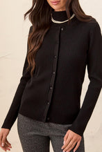 Load image into Gallery viewer, Ribbed Cardigan - Chili, Black or Buff (Tribal)
