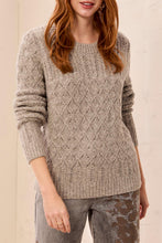 Load image into Gallery viewer, Twinkle Cable Sweater - Grey Mix (Tribal)
