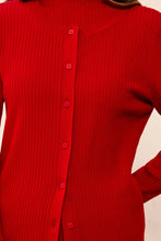 Load image into Gallery viewer, Ribbed Cardigan - Chili, Black or Buff (Tribal)
