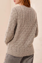 Load image into Gallery viewer, Twinkle Cable Sweater - Grey Mix (Tribal)
