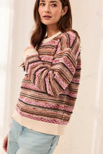 Load image into Gallery viewer, Mixed Yarn Crew Sweater - M.Nostalgia (Tribal)
