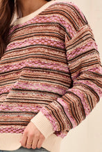 Load image into Gallery viewer, Mixed Yarn Crew Sweater - M.Nostalgia (Tribal)
