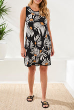 Load image into Gallery viewer, Reversible A-line Dress - Black (Tribal)
