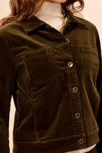 Load image into Gallery viewer, Corduroy Jacket - Basil (Tribal)

