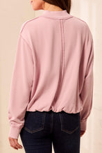 Load image into Gallery viewer, Bubble Sweatshirt w/ Rib Detail - Pinkfrost (Tribal)
