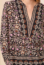 Load image into Gallery viewer, L/S Blouse w/ Front Placket  (Tribal)
