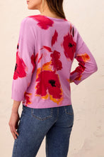 Load image into Gallery viewer, Soft Yarn 3/4 Sleeve Sweater - Pansy (Tribal)
