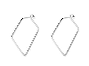 Sara Dainty Tri Hoop - Silver Plated (Bambu)