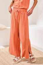 Load image into Gallery viewer, Linen-mix Striped Slit Leg Pant - Guava (Tribal)

