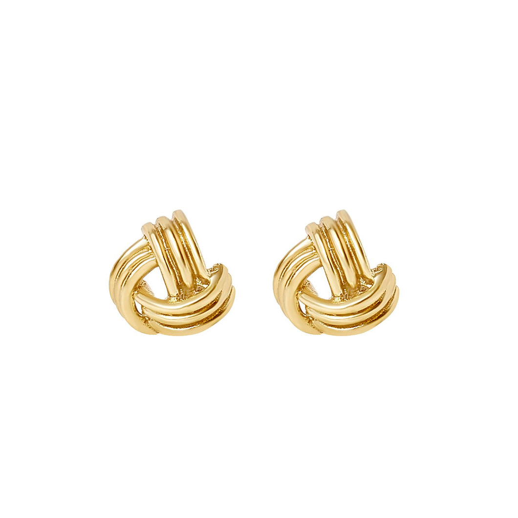 Tallula Gold Knot Studs (Bambu)
