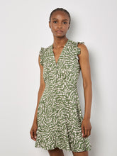 Load image into Gallery viewer, Spot Ruffle Slvls Dress - Green (Apricot)
