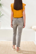 Load image into Gallery viewer, Audrey Straight Leg Crop Jeans - Cloudy Grey (Tribal)
