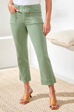 Load image into Gallery viewer, 5 Pocket Kick Flare Capri - Moss (Tribal)

