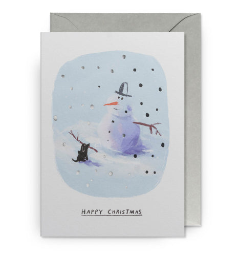 Happy Christmas Snowman Card