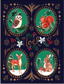Christmas Forest Boxed Cards Set/8