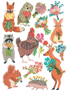 Menagerie Thank You Card