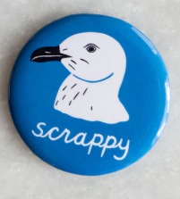 Stay Home Club - Scrappy Seagull Magnet