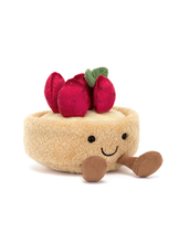 Load image into Gallery viewer, Jellycat Amuseables Fleurette Strawberry Tarte
