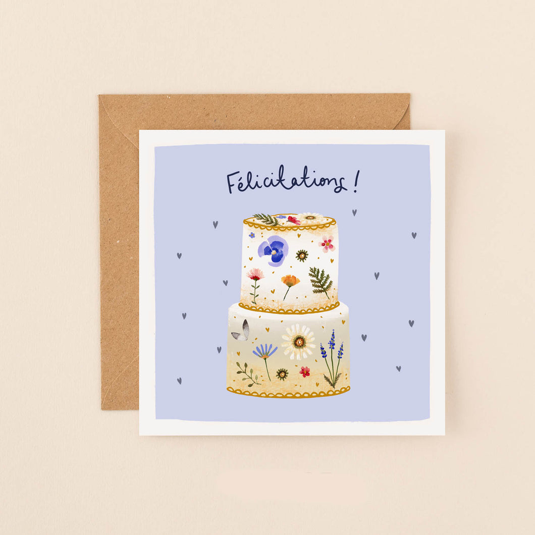Cake Felicitations Card