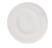 Load image into Gallery viewer, Wool Beret - Black and Winter Ivory
