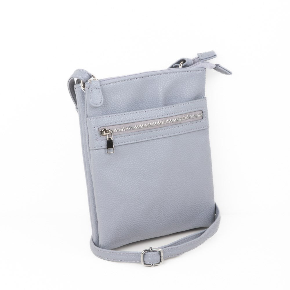 Flat Mini Multi Crossbody - Light Grey (Caracol)