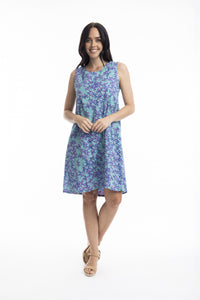 Radhanagar Vine Sleeveless Reversible Dress (Orientique)