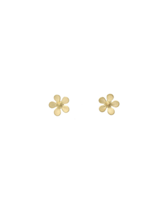 Tiny Flower Stud Gold Vermeil