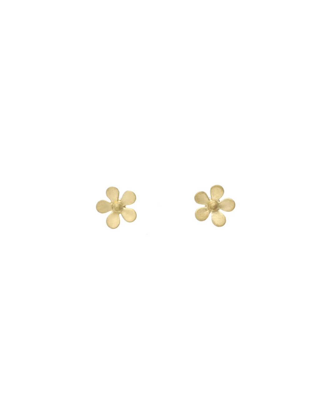 Tiny Flower Stud Gold Vermeil