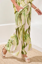 Load image into Gallery viewer, Leaves Pintuck Tie Pant - Mintleaf (Tribal)
