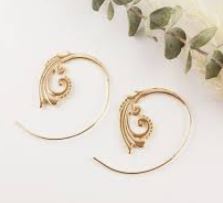 Henna Earrings - Gold Plated