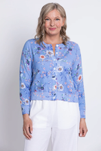 Load image into Gallery viewer, Patti Cardigan - Peri Daisy (Blue Sky)
