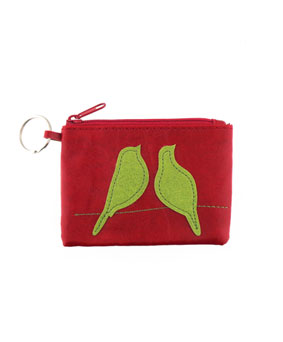 Love Birds Pouch - Red (Lavishy)