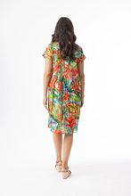 Load image into Gallery viewer, Jungle Floral Pleat S/S Dress (Orientique)
