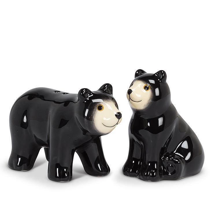 Black Bear Salt & Pepper Shakers