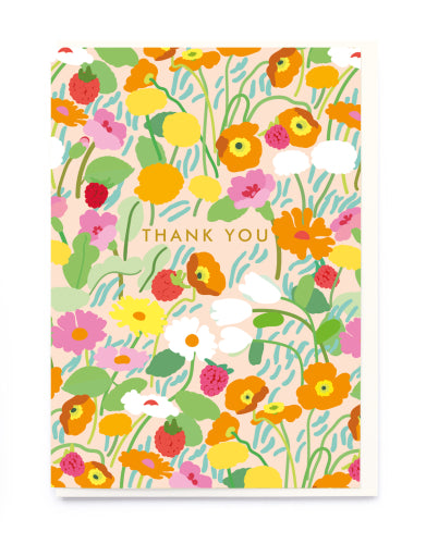 Floral Thank You Card