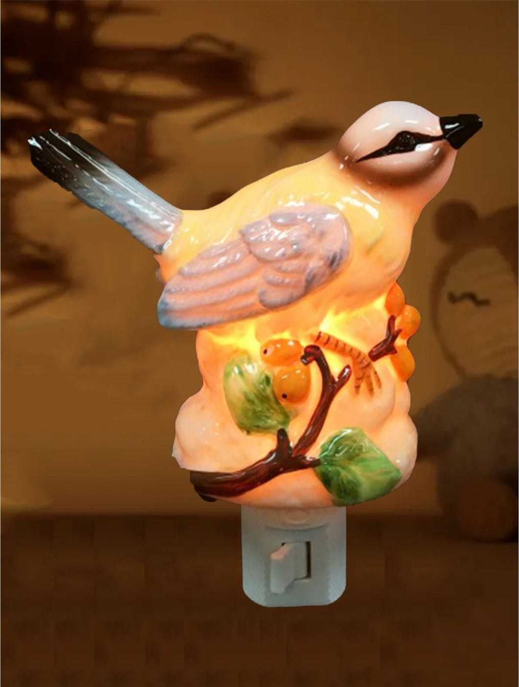 Porcelain Bird Night Light
