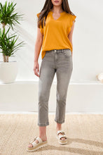 Load image into Gallery viewer, Audrey Straight Leg Crop Jeans - Cloudy Grey (Tribal)
