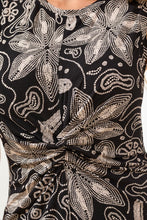 Load image into Gallery viewer, Floral Sleeveless Scrunch Dress - Quartz (Tribal)

