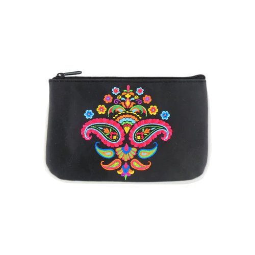 Paisley Embroidered Pouch