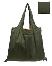 Load image into Gallery viewer, Drawstring Foldable Reusable Shopper - Army
