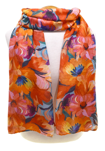 Blooming Flower Scarf - Sunset Mix