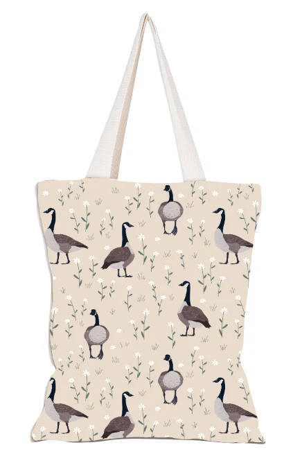 Canadian Geese Canvas Tote