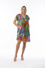 Load image into Gallery viewer, Garden Floral Pleat S/S Dress (Orientique)
