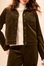 Load image into Gallery viewer, Corduroy Jacket - Basil (Tribal)
