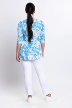 Load image into Gallery viewer, Jazz 3/4 Top - Denim Clouds (Blue Sky)
