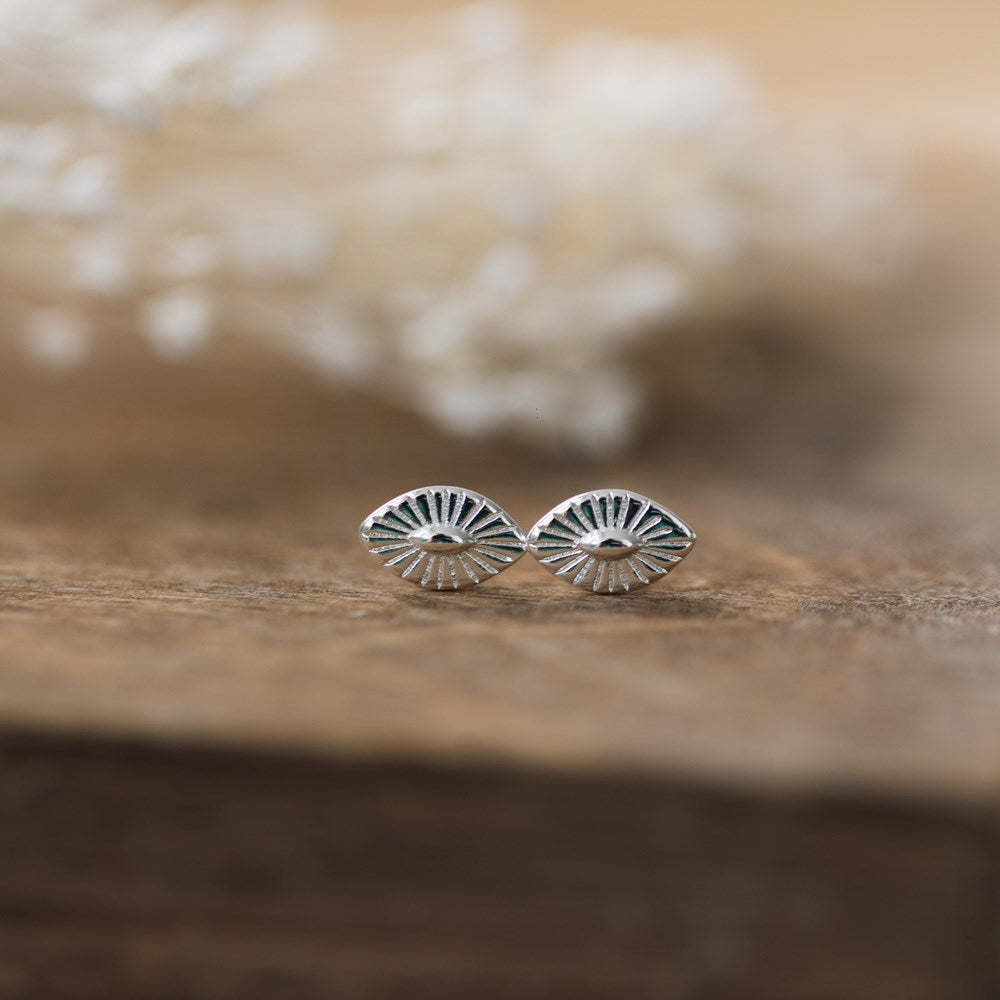 Guardian Eye Studs - Silver Plated (Wild Abandon)